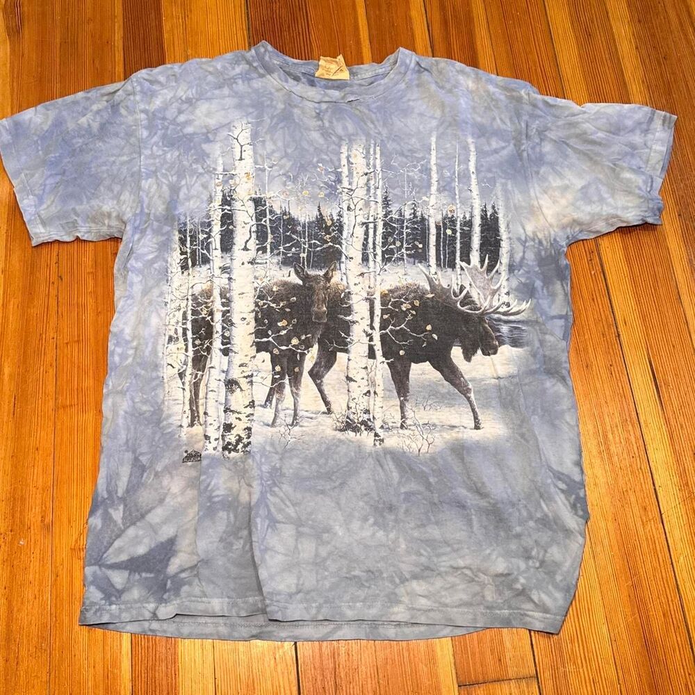 The-mountain Men's Blue and Purple T-shirt